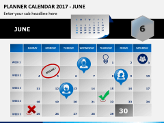 Planner calendar 2017 PPT slide 6