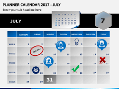 Planner calendar 2017 PPT slide 7