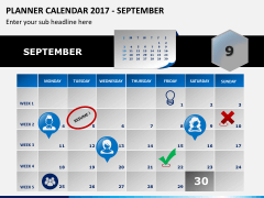 Planner calendar 2017 PPT slide 9
