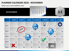 Planner Calendar 2018 PPT slide 11