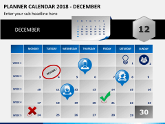Planner Calendar 2018 PPT slide 12