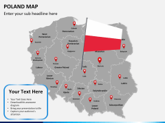 Poland map PPT slide 18