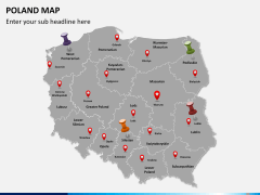 Poland map PPT slide 4