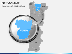 Portugal map PPT slide 12