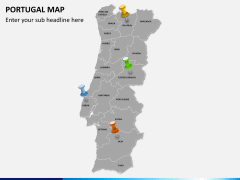 Portugal map PPT slide 3