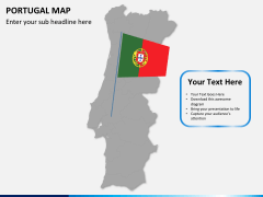 Portugal map PPT slide 6
