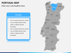 Portugal map PPT slide 8