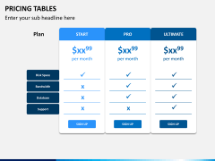 Pricing table PPT slide 6
