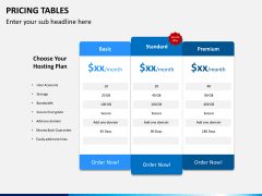 Pricing table PPT slide 7