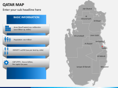 Qatar map PPT slide 16