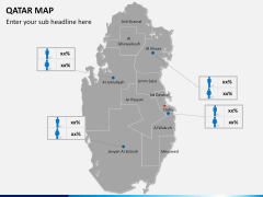 Qatar map PPT slide 17