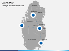 Qatar map PPT slide 6