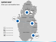 Qatar map PPT slide 7