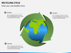 Recycling cycle PPT slide 1