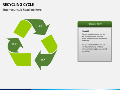 Recycling cycle PPT slide 2
