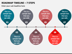 Roadmap Timeline - 7 Steps PPT Slide 1