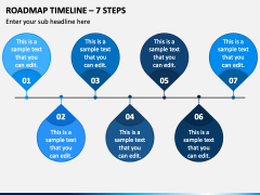 Roadmap Timeline - 7 Steps PPT Slide 2