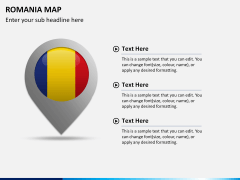 Romania map PPT slide 18