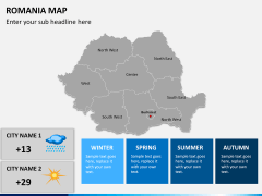 Romania map PPT slide 17