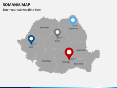 Romania map PPT slide 5