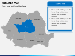 Romania map PPT slide 8