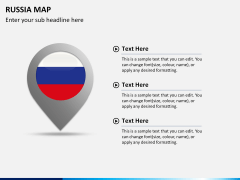 Russia map PPT slide 22