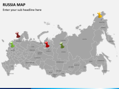 Russia map PPT slide 3