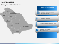 Saudi arabia map PPT slide 13