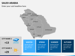 Saudi arabia map PPT slide 16