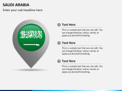 Saudi arabia map PPT slide 17