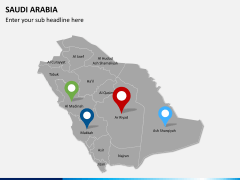 Saudi arabia map PPT slide 5