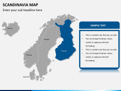 Scandinavia map PPT slide 10