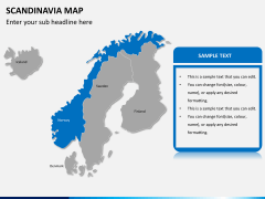 Scandinavia map PPT slide 12
