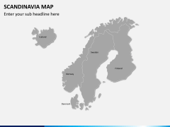 Scandinavia map PPT slide 2