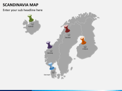 Scandinavia map PPT slide 3