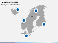 Scandinavia map PPT slide 4