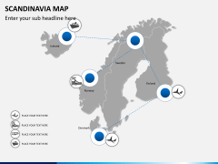 Scandinavia map PPT slide 5