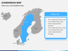 Scandinavia map PPT slide 9
