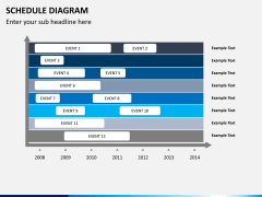 Schedule diagram PPT slide 5