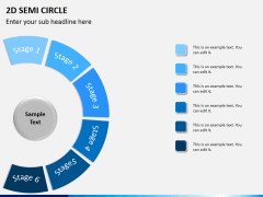 Semi circle PPT slide 6