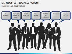 Silhouettes group PPT slide 4