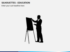Silhouettes education PPT slide 1