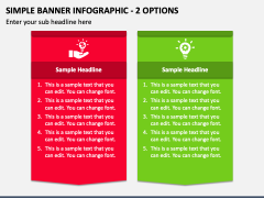 Simple Banner Infographic - 2 Options PPT Slide 1