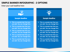 Simple Banner Infographic - 2 Options PPT Slide 2