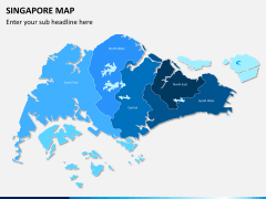 Singapore map PPT slide 1