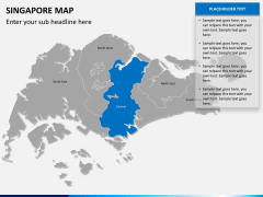 Singapore map PPT slide 10