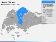 Singapore map PPT slide 12