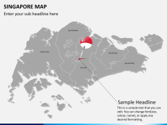 Singapore map PPT slide 17
