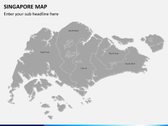 Singapore map PPT slide 2