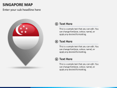 Singapore map PPT slide 20